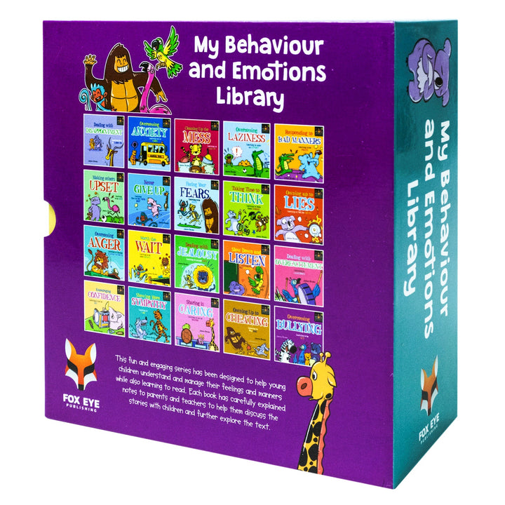 My Behaviour and Emotions Library 20 Books Box Set: Anxiety, Confidence, Bullying, Sympathy, Lying, Jealousy, Anger, Patience, Sharing, Bad Manners, Kindness