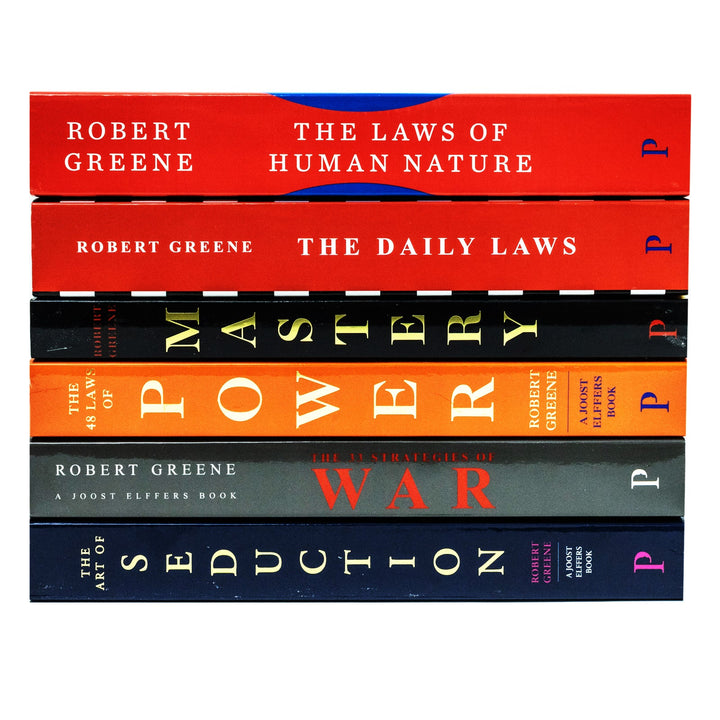 The Modern Machiavellian Series 6 Books Collection Set By Robert Greene(Laws of Human Nature, 48 Laws Of Power, Art of Seduction, The Concise Mastery, 33 Strategies of War, The Daily Law)