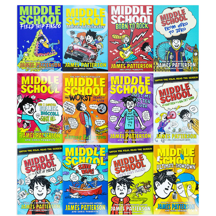 Middle School Series 12 Books Set Collection By James Patterson