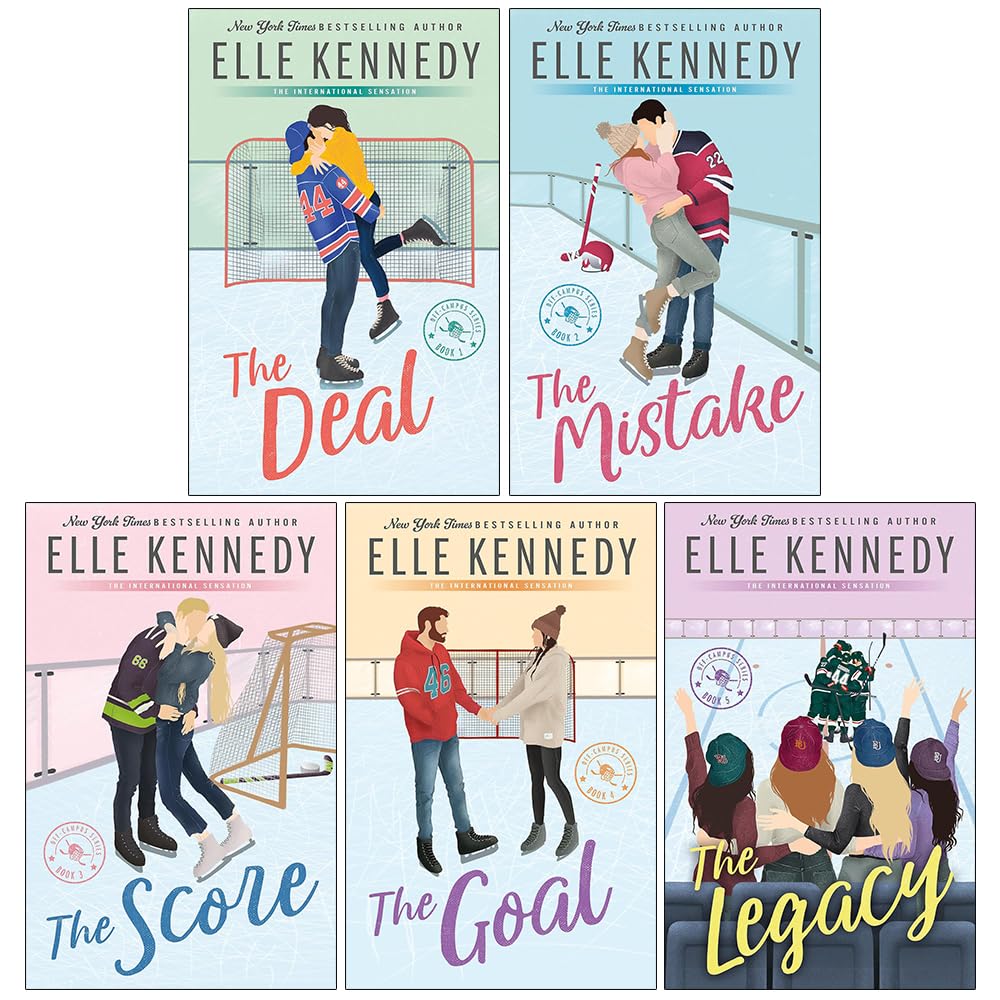 Elle Kennedy Off Campus Series 5 Books Collection Set (The Deal, Mistake, Score, Goal, Legacy)