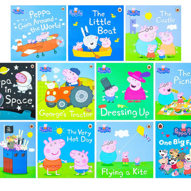 Peppa Pig Series 11 books Children's Picture Book Set Collection By Ladybird- Includes Peppa Pig: One Big Family (A World Book Day 2026 MINI BOOK), Peppa In Space AND MORE! | Paperback
