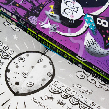 Lottie Luna Series 1-4 Books Collection Set By Vivian French (Bloom Garden, Twilight Party, Fang Fairy, Giant Gargoyle)