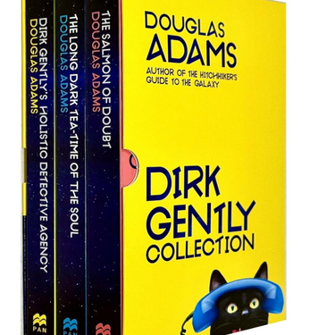 The Complete Dirk Gently Trilogy Box Set Collection-Three Hilariously Holistic Adventures by Douglas Adams (Dirk Gently’s Holistic Detective Agency, Long Dark Tea-Time of the Soul, Salmon of Doubt)