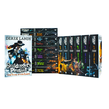 Skulduggery Pleasant Series 15 Books Collection Set By Derek Landy(Skulduggery Pleasant, Playing with Fire, Mortal Coil, Dark Days, The Faceless Ones & More!)