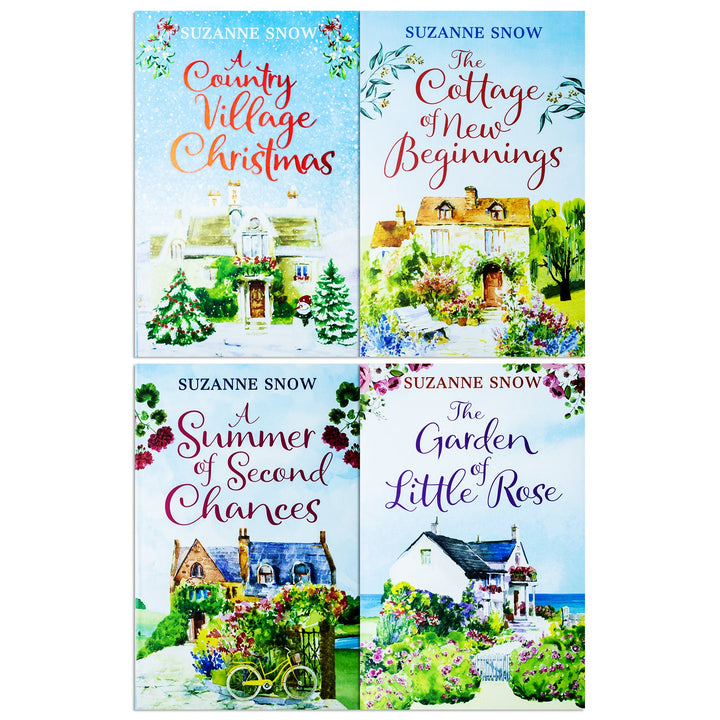 Suzanne Snow Welcome to Thorndale Series Collection 4 Books Set (A Country Village Christmas, The Garden of Little Rose, A Summer of Second Chances, The Cottage of New Beginnings)