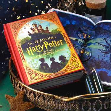 Harry Potter Mina Lima Edition Series Collection 2 Books Set by J.K. Rowling (The Chamber of Secrets and the Philosopher’s Stone)
