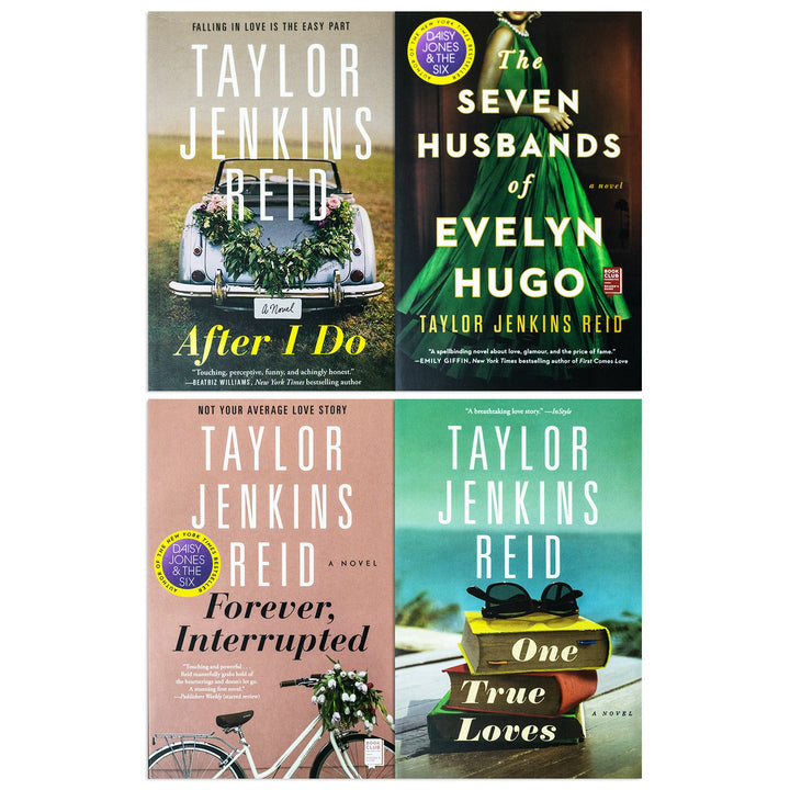 Taylor Jenkins Reid Collection 4 Books Set (Seven Husbands of Evelyn Hugo,After I Do,Forever Interrupted,One True Loves )