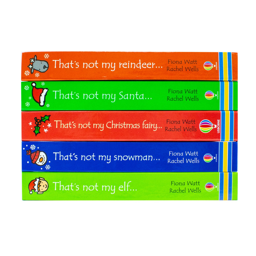 Usborne Thats Not My Christmas Series 5 Books Collection Set (Touchy-Feely Board Books) by Fiona Watt Inc That's Not My Christmas Fairy, Snowman, Elf, Santa & Reindeer