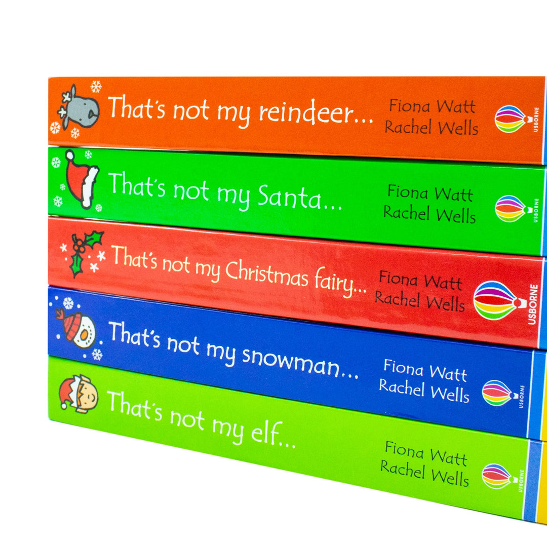 Usborne Thats Not My Christmas Series 5 Books Collection Set (Touchy-Feely Board Books) by Fiona Watt Inc That's Not My Christmas Fairy, Snowman, Elf, Santa & Reindeer