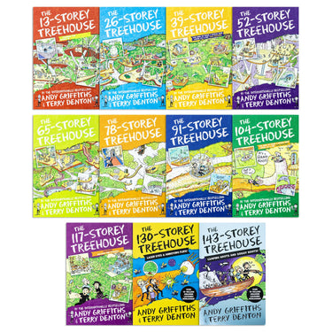 The Treehouse Story Books 1-11 Collection by Andy Griffiths – Includes  26-Storey Treehouse, and More – A Fun, Hilarious & Imaginative Kids' Series!