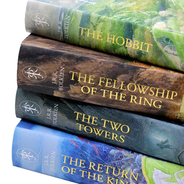 The Hobbit and The Lord of the Rings 4 Books Collection Boxed Set Illustrated edition by J. R. R. Tolkien - Hardcover