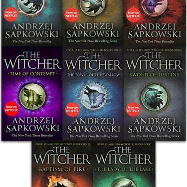 Andrzej Sapkowski Witcher Series Collection 8-Book Set | Epic Fantasy,Magic, Monsters & Adventure |Includes Season of Storms & The Last Wish – Netflix