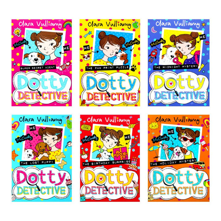 Dotty Detective 6 Books Set Series Collection Clara Vulliamy, Lost Puppy