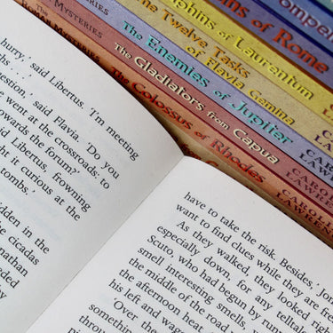 The Roman Mysteries 10-Book Box Set by Caroline Lawrence | Historical Adventure Series for Kids – Mystery, Discovery & Life in the Roman Empire