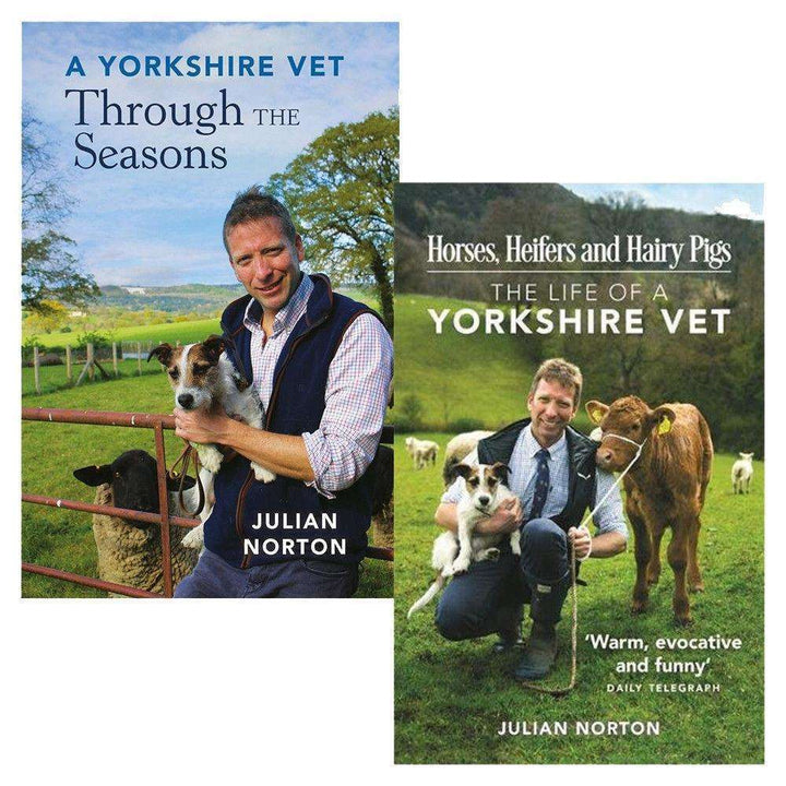 A Yorkshire Vet 2 Books Set Collection Julian Norton, Through The Seasons