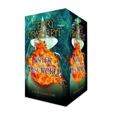 Terry Pratchett Discworld Novels Series 5 Books Collection Box Set (The Colour Of Magic, Equal Rites, Mort, Guards! Guards! & Going Postal)