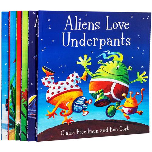 Aliens Love Underpants Collection 6 Children Picture Books Set Pirates Dinosaurs Monsters By Claire Freedman