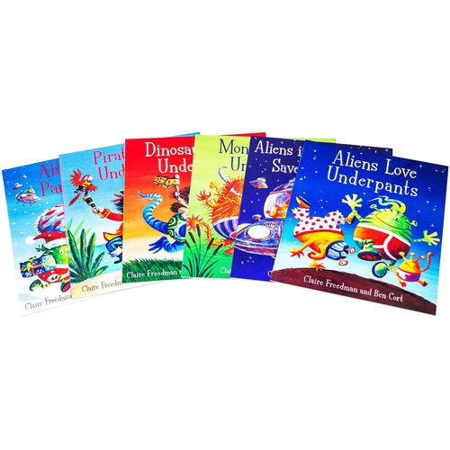 Aliens Love Underpants Collection 6 Children Picture Books Set Pirates Dinosaurs Monsters By Claire Freedman