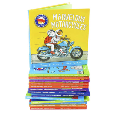 Amazing Machines Big Truckload of Fun Series 1-14 Books Box Set By Tony Mitton