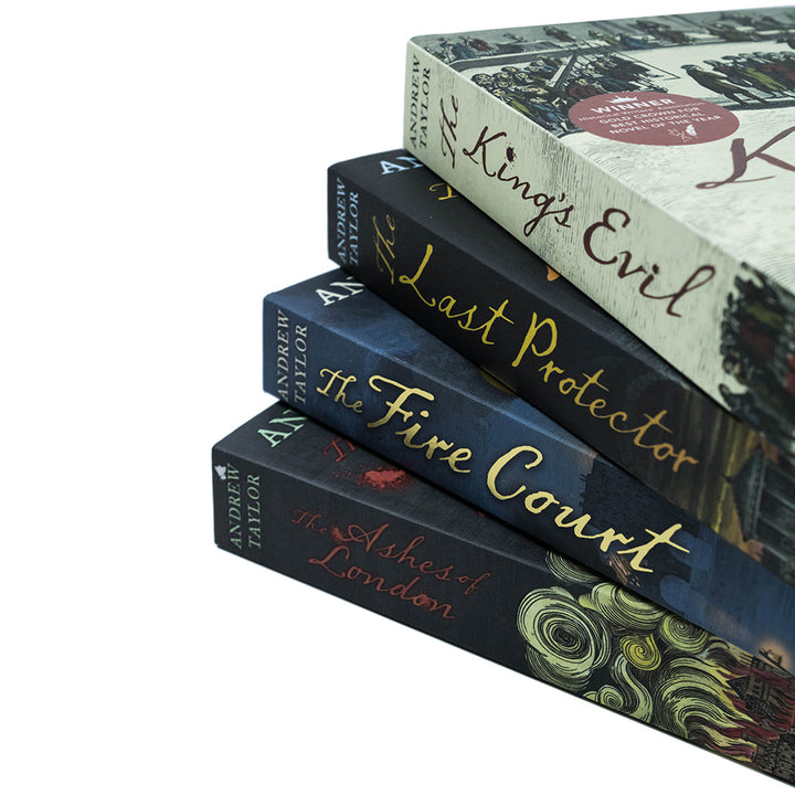 James Marwood & Cat Lovett Series 4 Books Collection Set By Andrew Taylor (The Ashes of London, The Fire Court, The King’s Evil, The Last Protector)