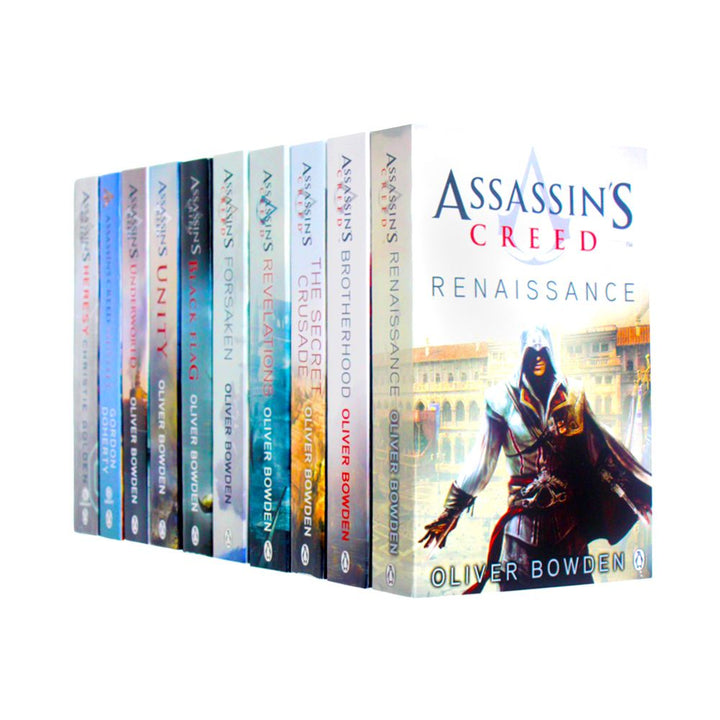 Assassins Creed Official 10 Books Collection Set 1-10 Heresy, Odyssey, Crusade