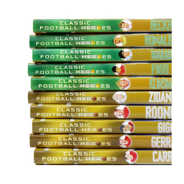 Classic Ultimate Football Heroes Legend Series Collection 10 Books Set Pack Zidane Beckham