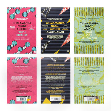 Chimamanda Ngozi Adichie 3 Books Collection Set, (Purple Hibiscus, Americanah & Half of a Yellow Sun)