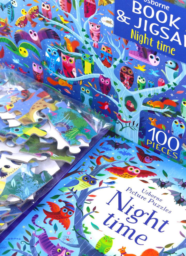 Usborne Book and Jigsaw Night Time By Kirsteen Robson