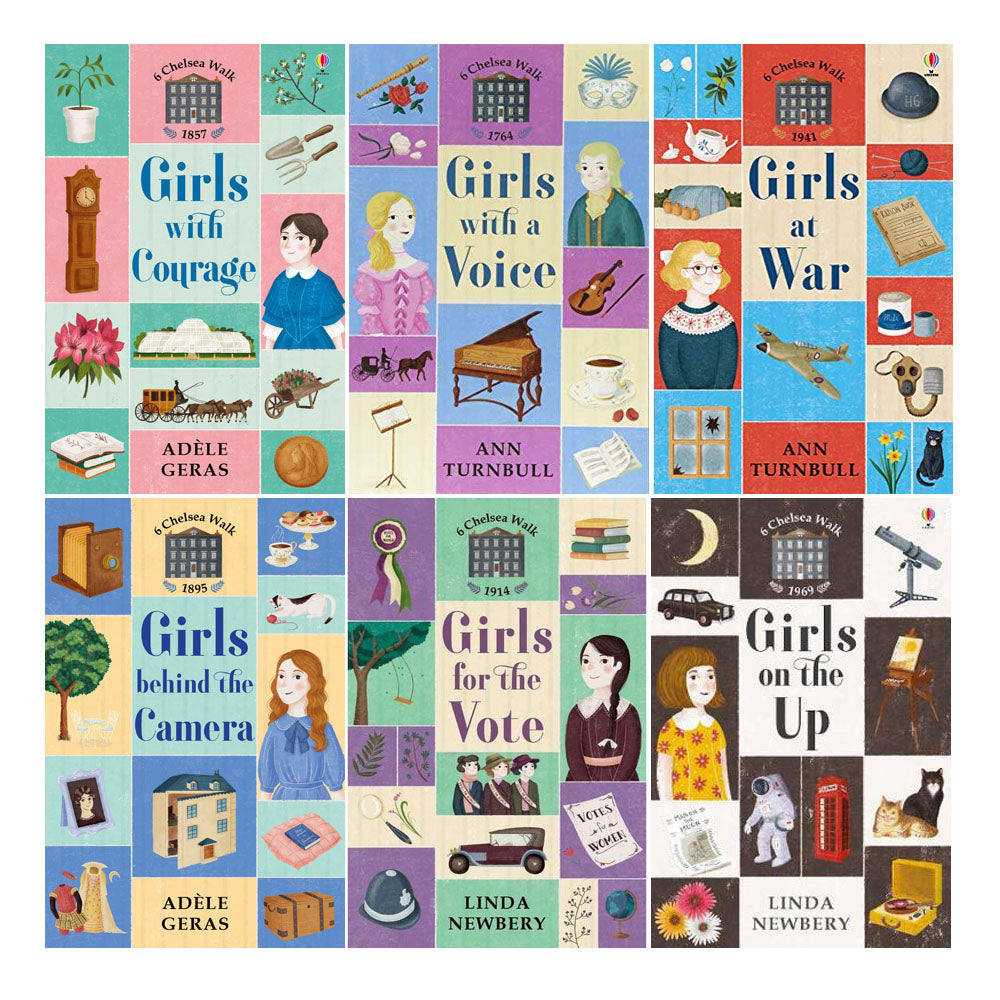 Chelsea Walk Series 6 Books Set Collection Girls with a Voice, Girls at War