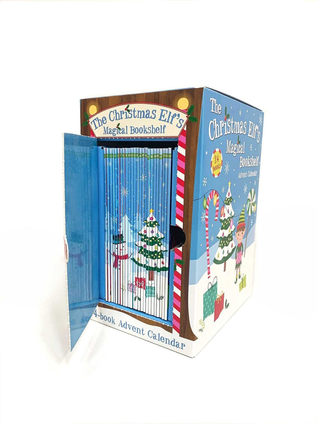 Christmas Elf Magical Bookshelf Advent Calendar Contains 24 book Set Collection