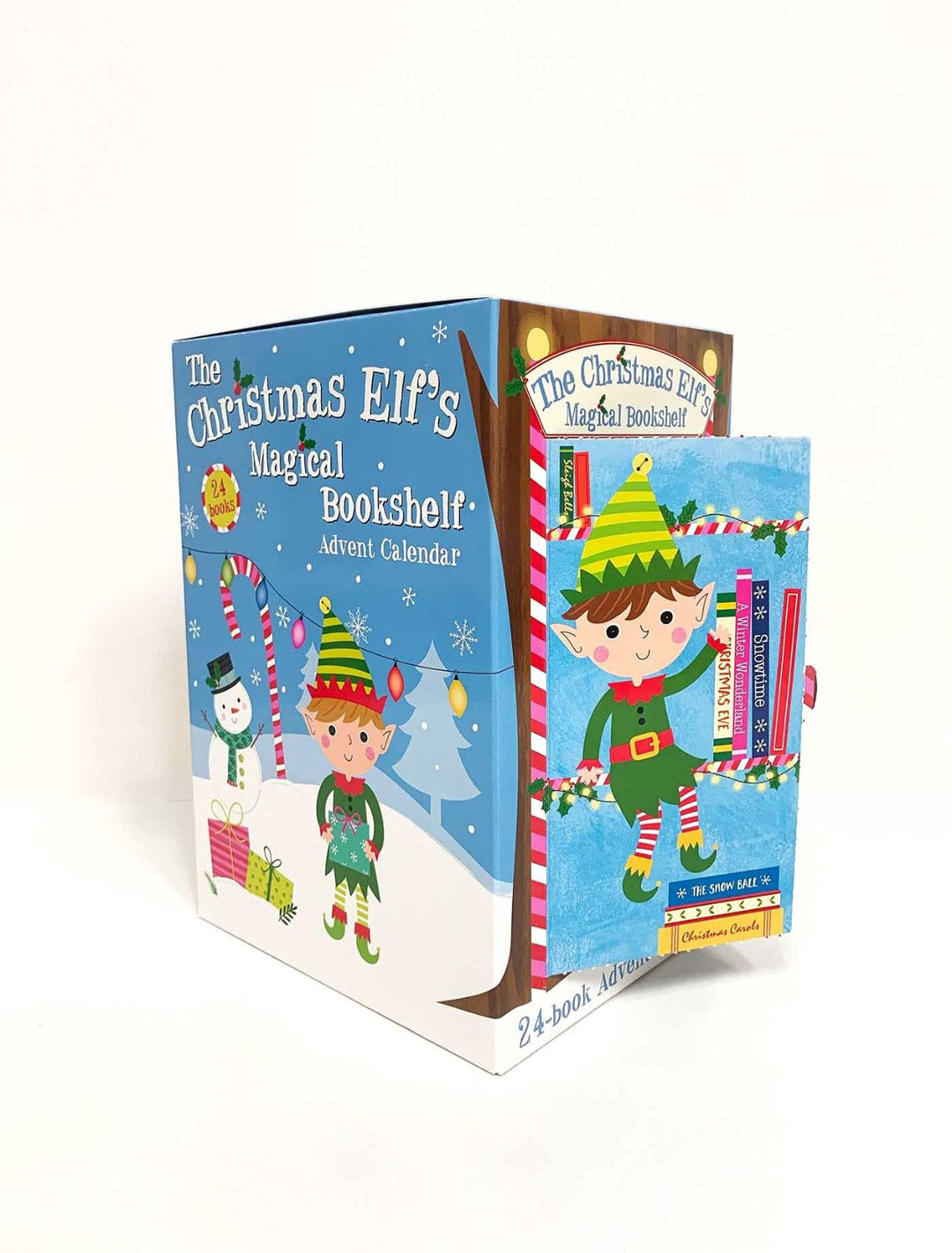 Christmas Elf Magical Bookshelf Advent Calendar Contains 24 book Set Collection