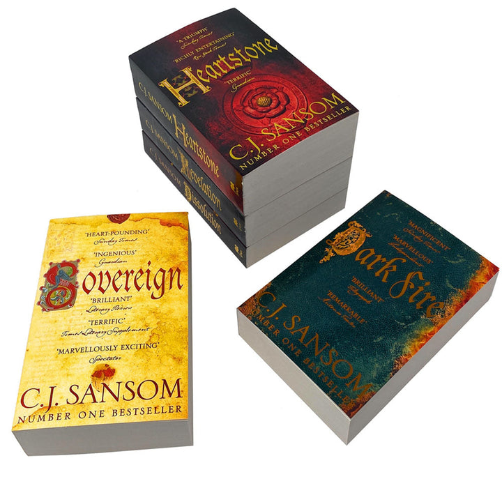 The Shardlake Series 5 Books Set Collection C.J. Sansom, Dissolution, Dark Fire