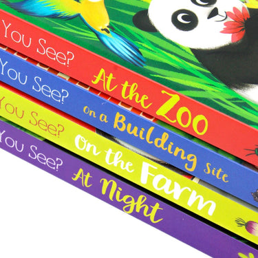 Peep Inside Board Books What Can You See? 4 Books Collection Box Set
