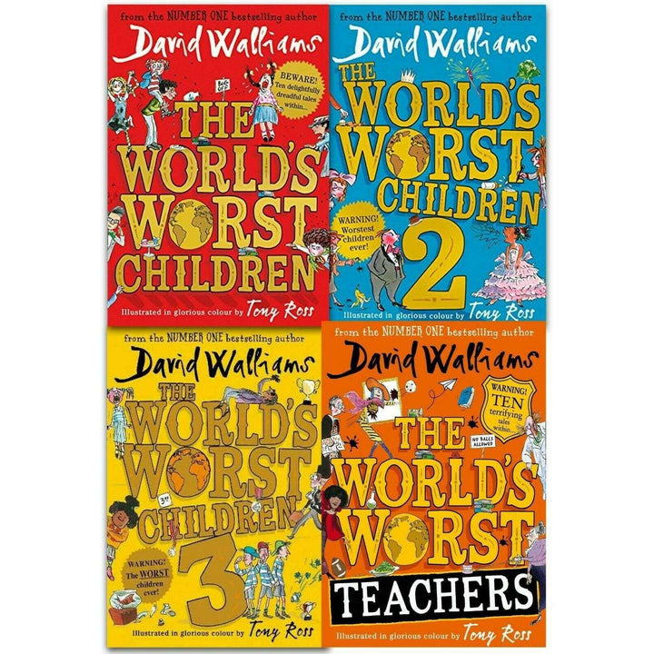 David Walliams Worlds Worst Children Collection 4 Books Set Pack Teachers