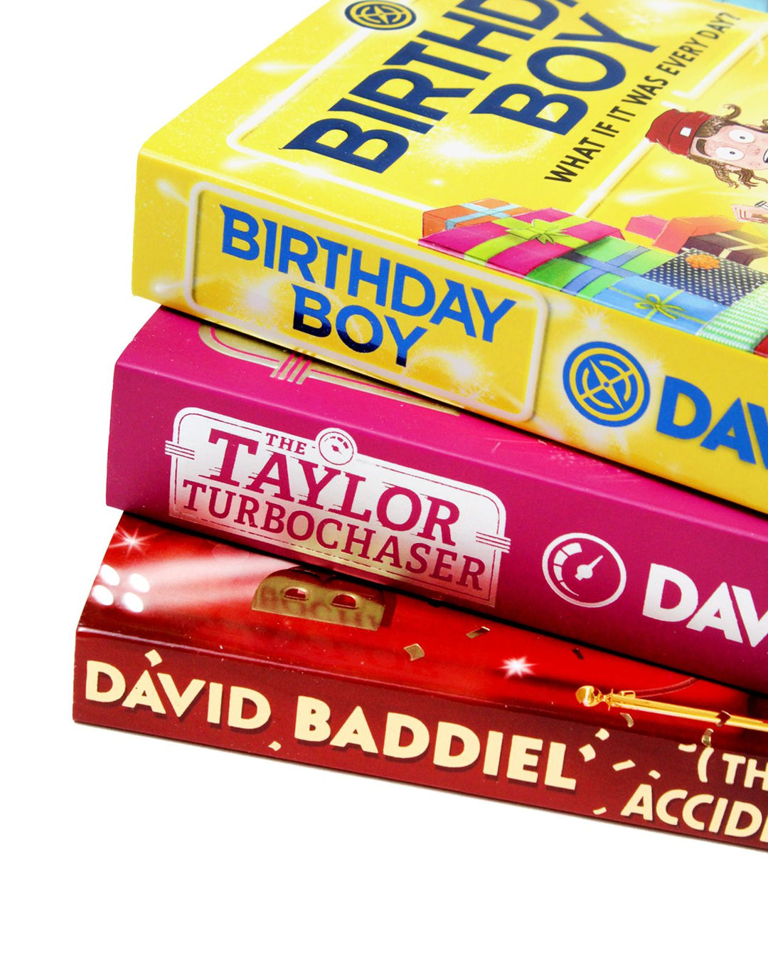 David Baddiel Collection 3 books set (The Boy Who Got Accidentally Famous, Birthday Boy, The Taylor Turbochaser)