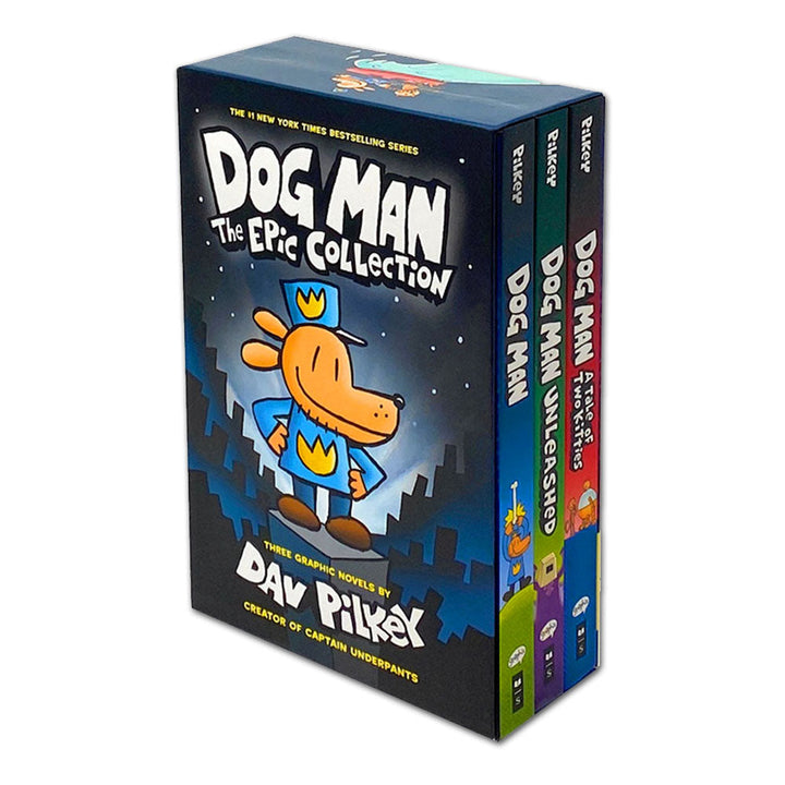 Dog Man The Epic Collection 3 Books Set (1-3) By Dav Pilkey Hardcover