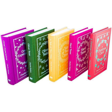 The Charles Dickens Deluxe Hardback Collection – 5 Book Box Set: A Christmas Carol & Classic 19th Century British Literature, Holiday Fiction & Novels