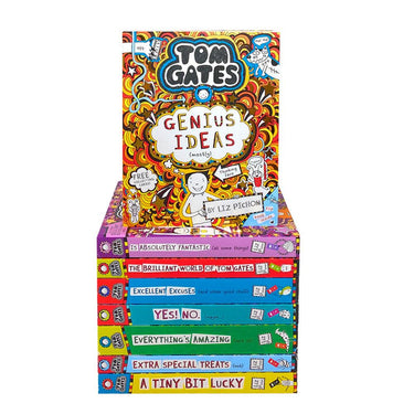 Tom Gates 8 Books Set Collection Liz Pichon Extra Special Treats,Tiny Bit Lucky
