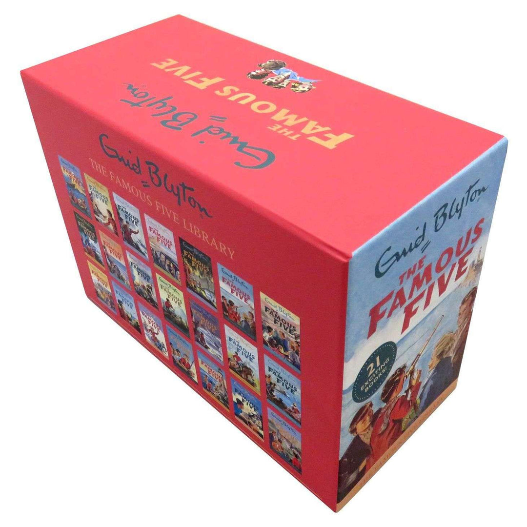 Famous Five 21 Books Paperback Box Set by Enid Blyton – Classic Adventure for Kids Aged 8+ mystery, five friends, adventure family popular books