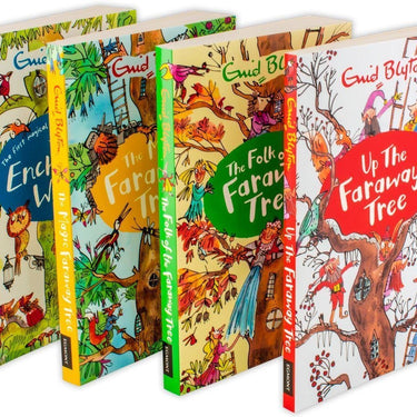 Enid Blyton's The Faraway Tree: 4 Magical Books Collection Set – Classic Children's Fantasy Adventure Series, Timeless Tales, and Family Stories
