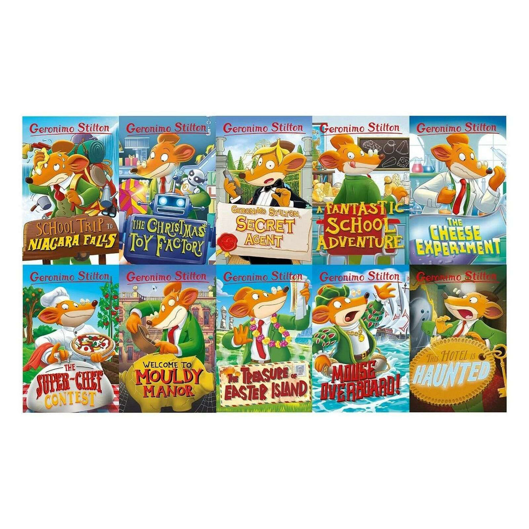 Geronimo Stilton 10 Book Set Collection Series 2 - School Trip to Niagara Falls