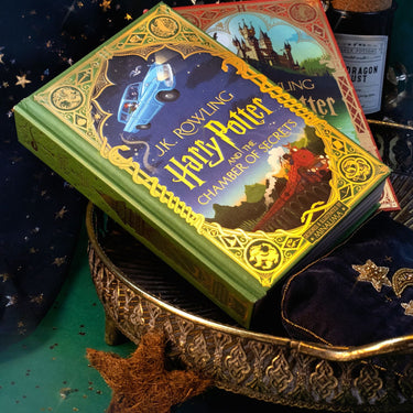Harry Potter Mina Lima Edition Series Collection 2 Books Set by J.K. Rowling (The Chamber of Secrets and the Philosopher’s Stone)
