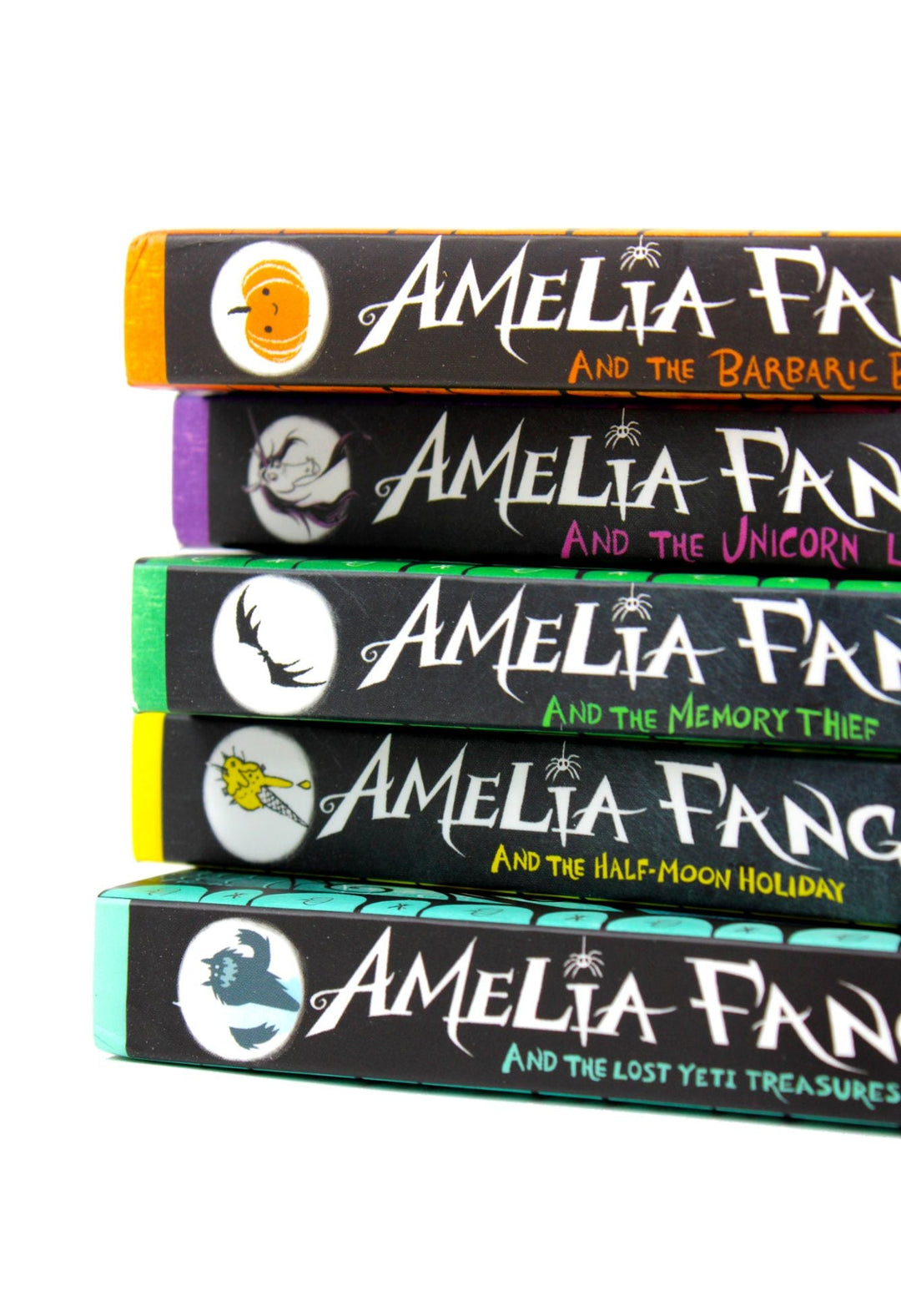 Amelia Fang Series Laura Ellen Anderson Collection 5 Books Set (Amelia Fang- The Memory Thief, The Unicorn Lords, The Barbaric Ball, The Half-Moon Holiday, Lost Yeti Treasures)