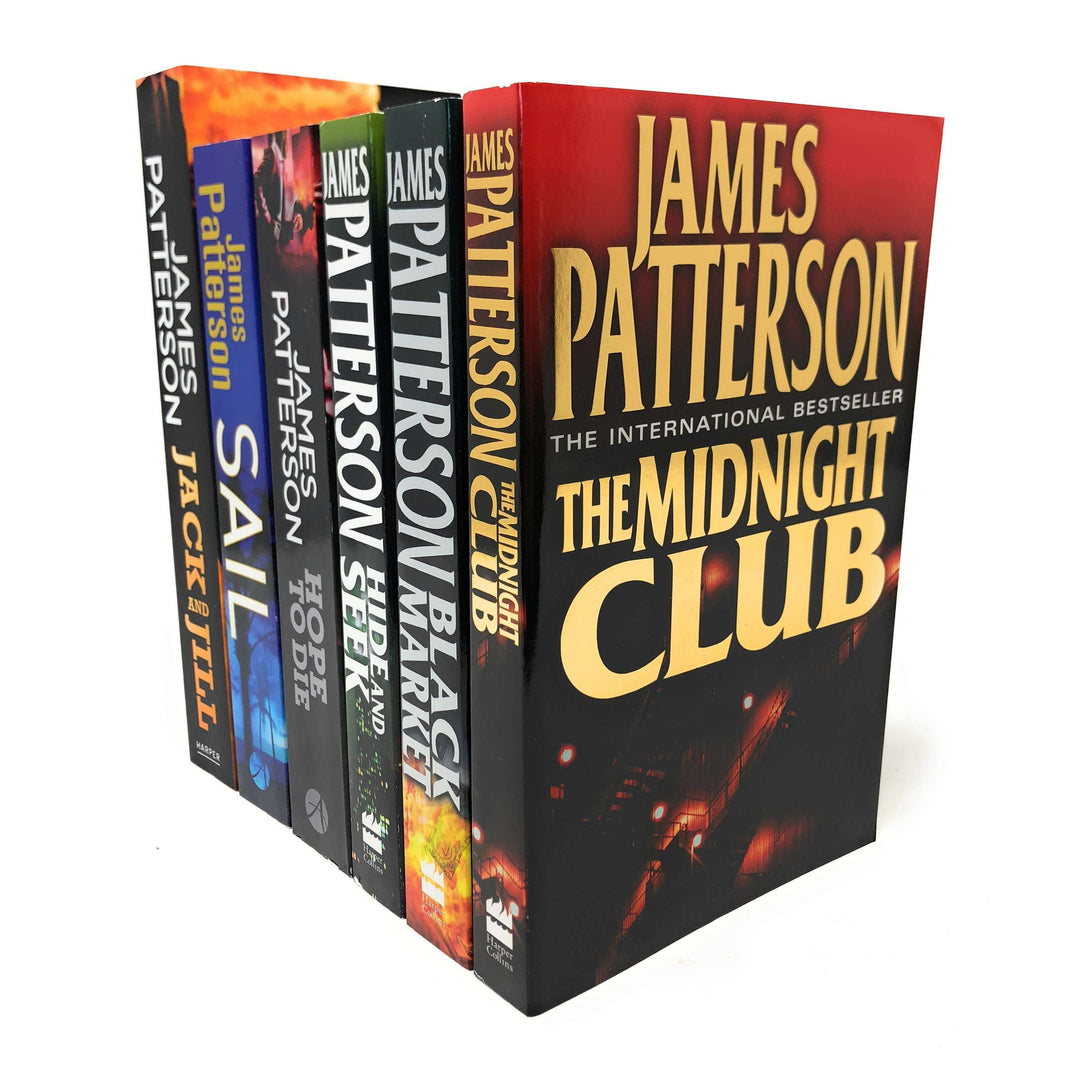 James Patterson 6 Books Set Collection, The Midnight Club, Sail, Jack and Jill