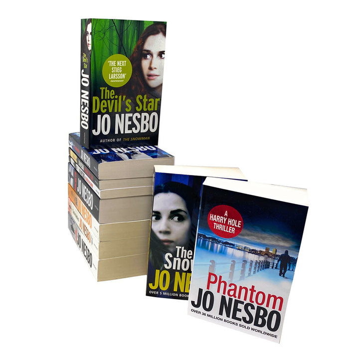 Jo Nesbo 10 Books Collection Set Harry Hole Thriller Collection Inc Phantom, Bat