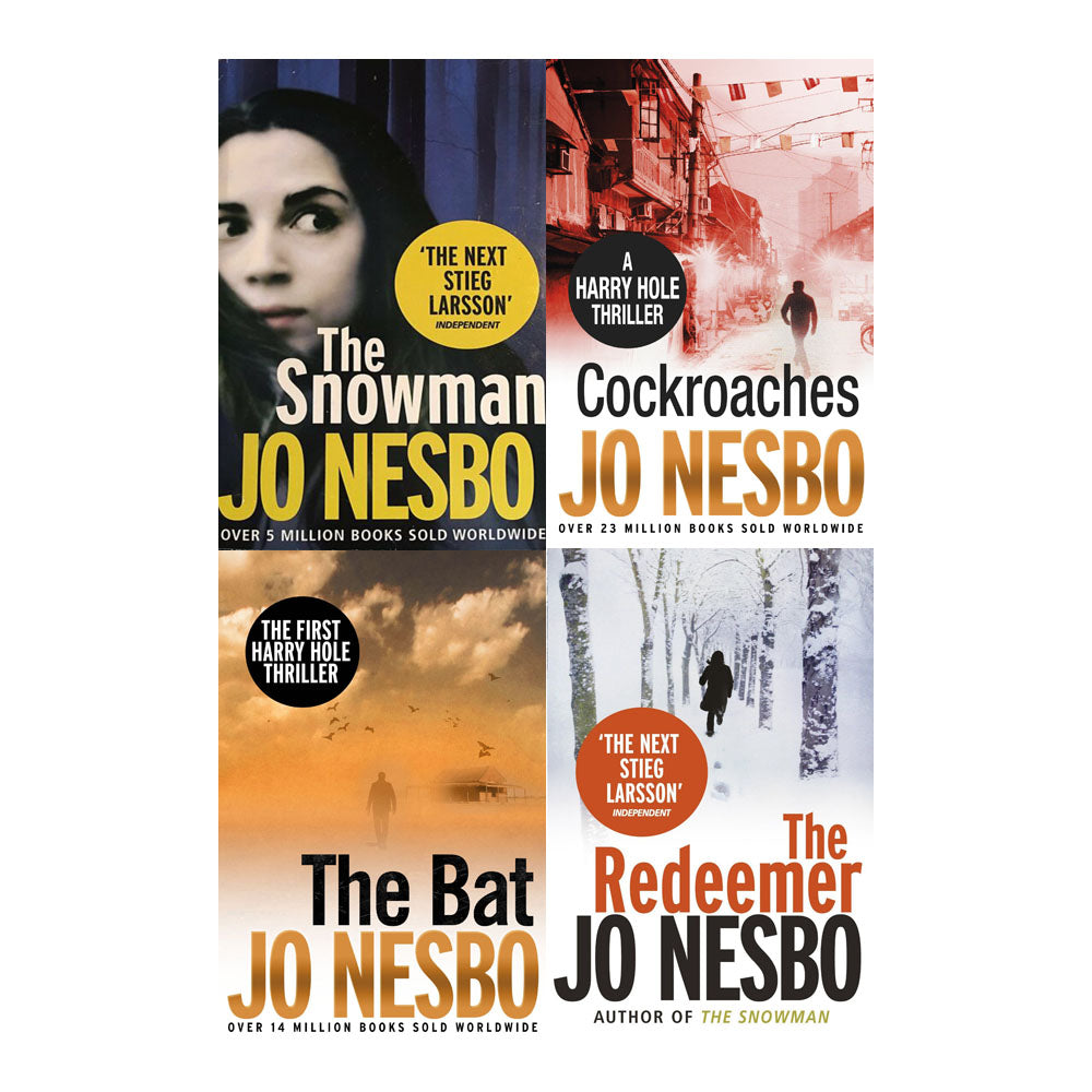 Jo Nesbo 4 Books Collection Set Harry Hole Thriller Collection Inc Snowman, Bat