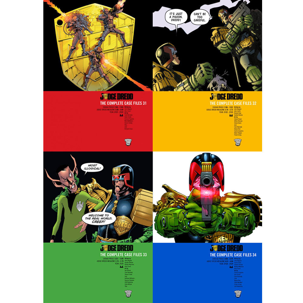 Judge Dredd Complete Case Files Volume 31-34 4 Books Collection Set John Wagner