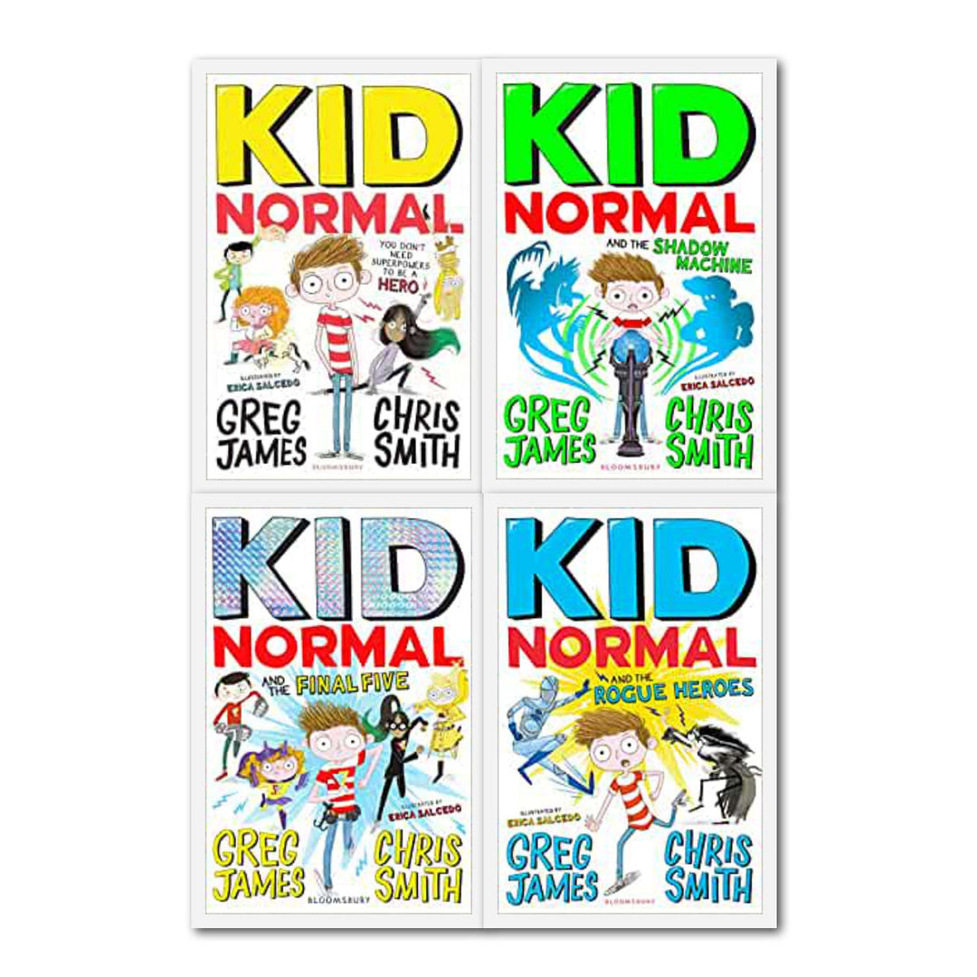 Kid Normal Series 4 Books Collection Set By Greg James and Chris Smith