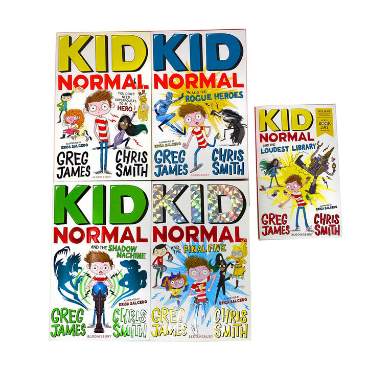 Kid Normal Series 5 Books Collection Set By Greg James and Chris Smith