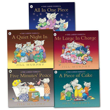 The Large Family 5-Book Set by Jill Murphy| Illustrated Children's Stories for Preschool & Early Readers – Fun,Educational, Family & Bedtime Favorites